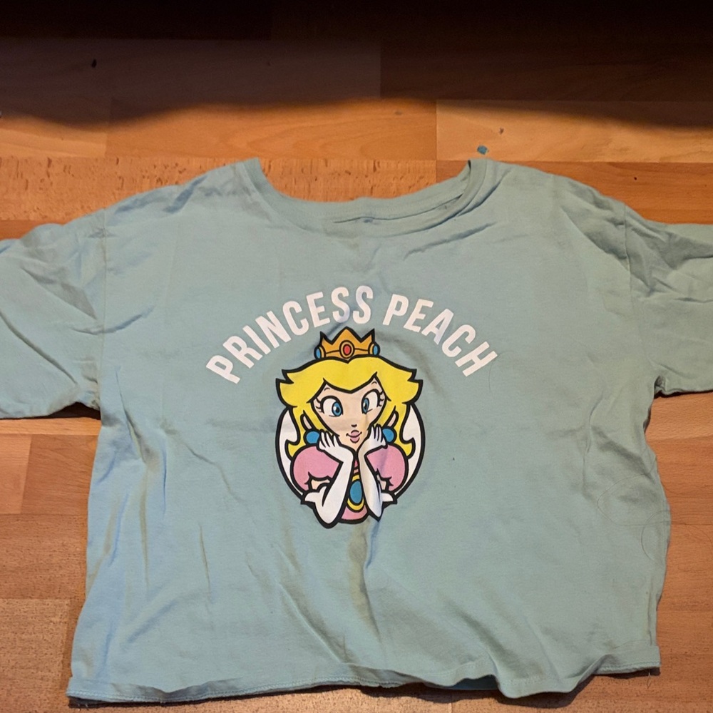Princess Peach Kids Tee - Light Blue